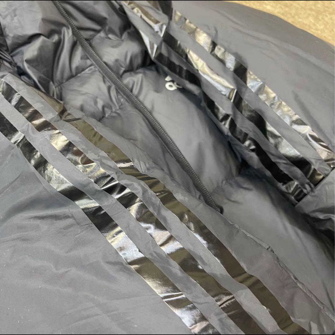 極美品　アディダス ロングダウンフェザーコート　ベンチコート　フィールドコート