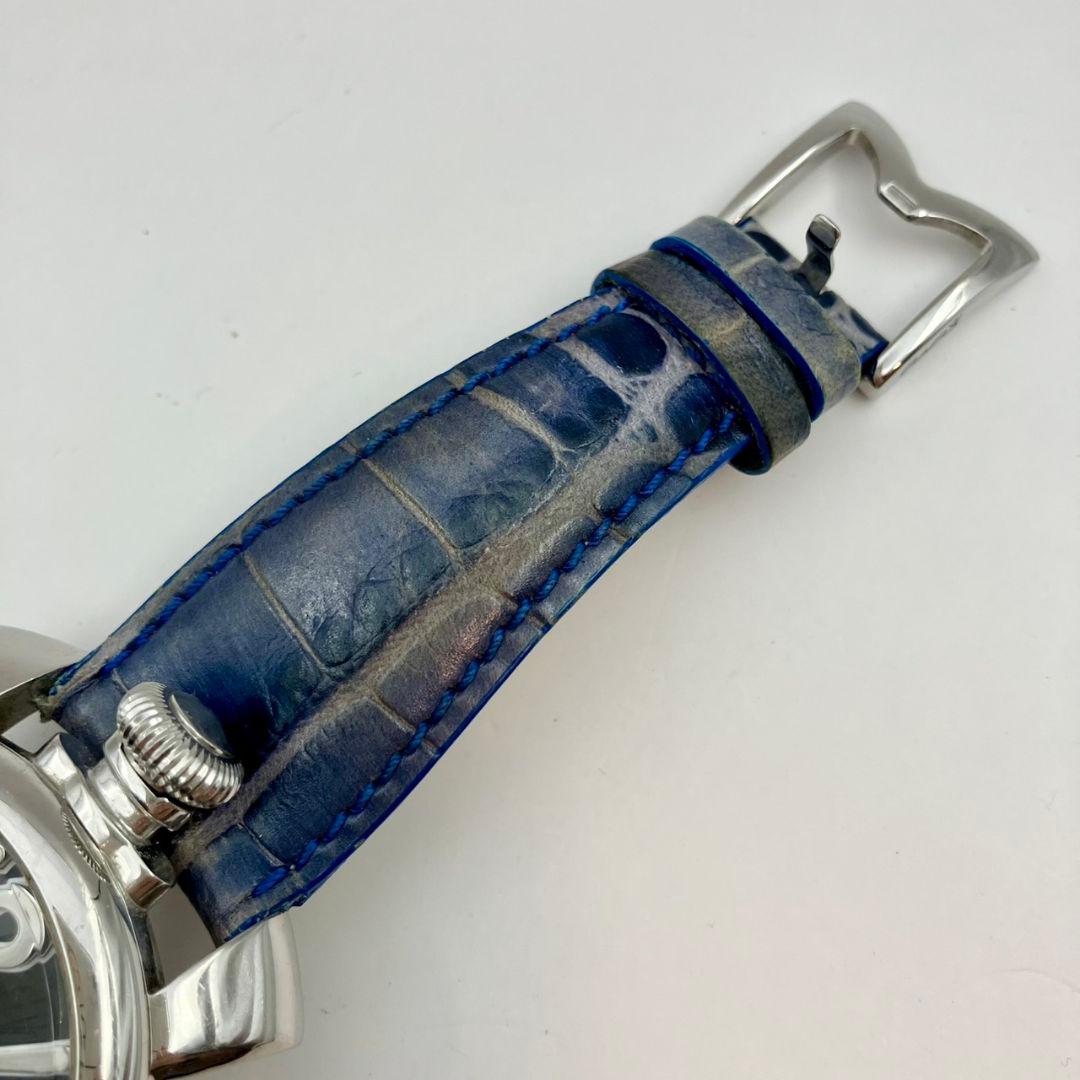 【稼働品】GAGAMILANO ガガミラノ 腕時計 手巻き式 マヌアーレ48 黒