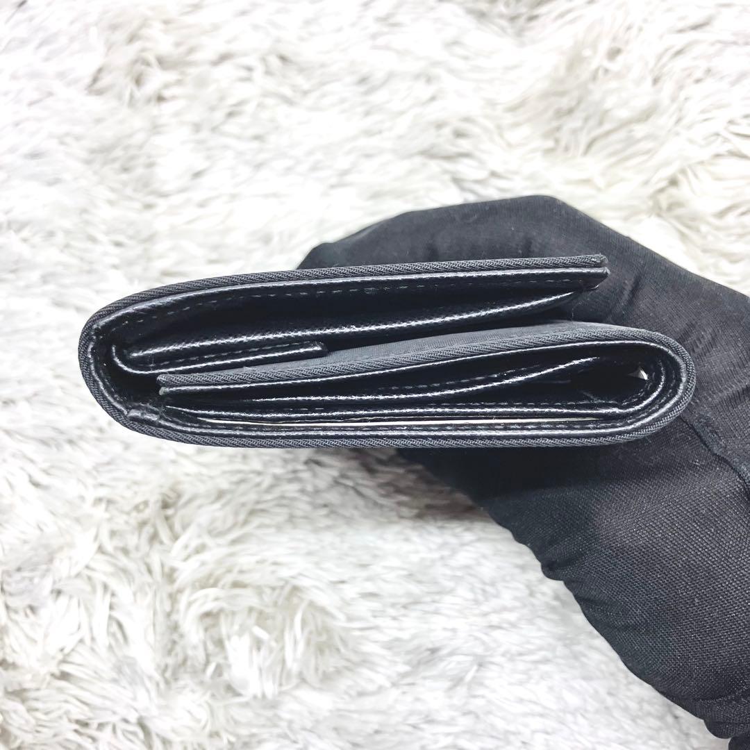 未使用級✨ PRADA 三つ折り財布 ナイロン 三角ロゴ ブラック テスート