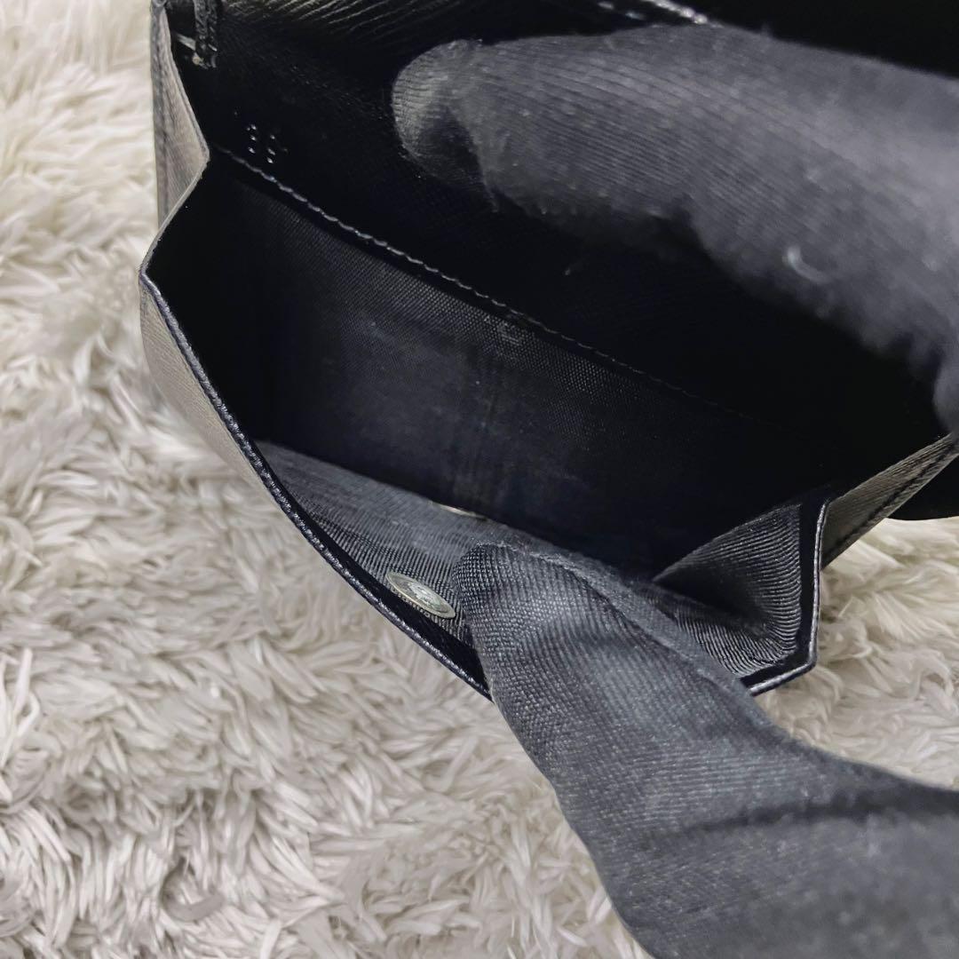 未使用級✨ PRADA 三つ折り財布 ナイロン 三角ロゴ ブラック テスート