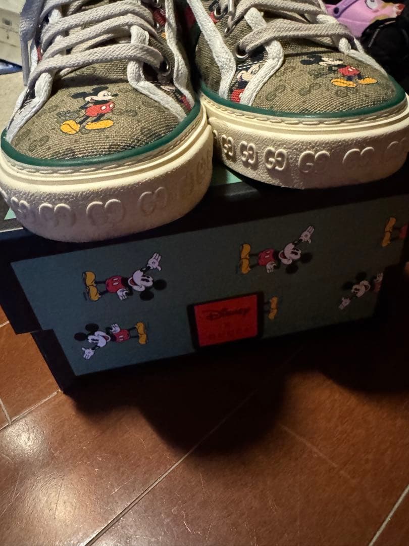 グッチ　GUCCI×ミッキー　コラボ　スニーカー　GG 限定　靴　シューズ