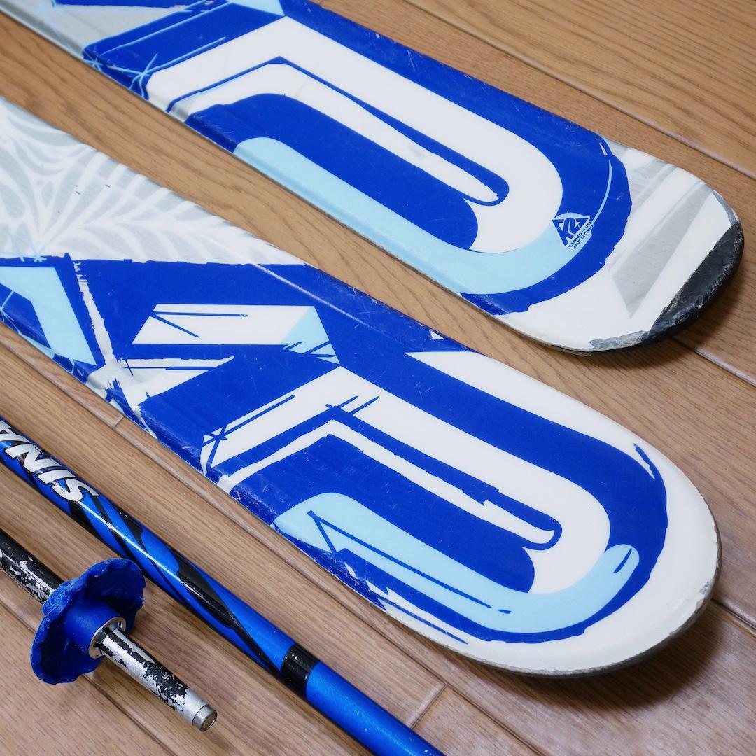 メンテ済 136cm 靴24cm K2 カービングスキーセット