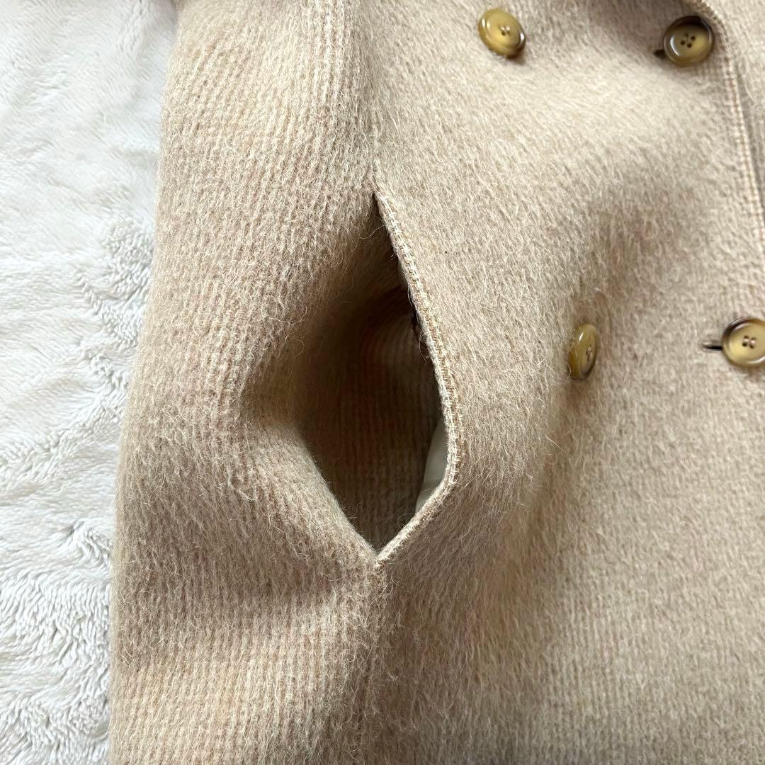 マックスマーラSPORTMAX アルパカ　キャメル　ウール女優襟ロングコート L