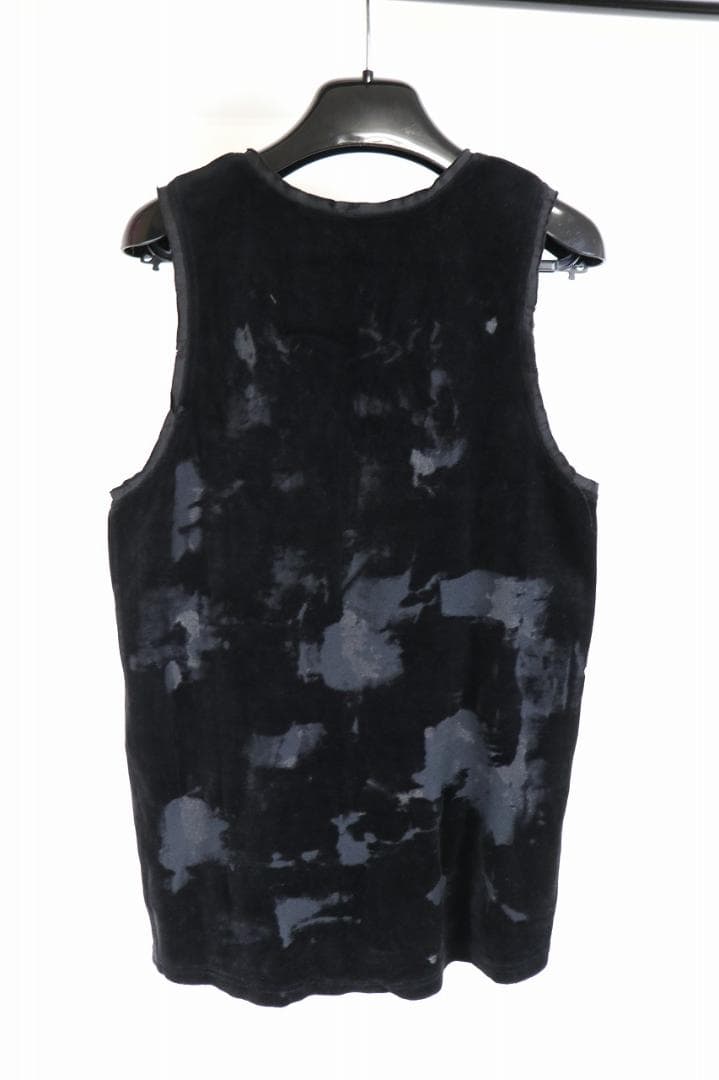saint laurent paris デストロイストレッチベロア タンクトップ