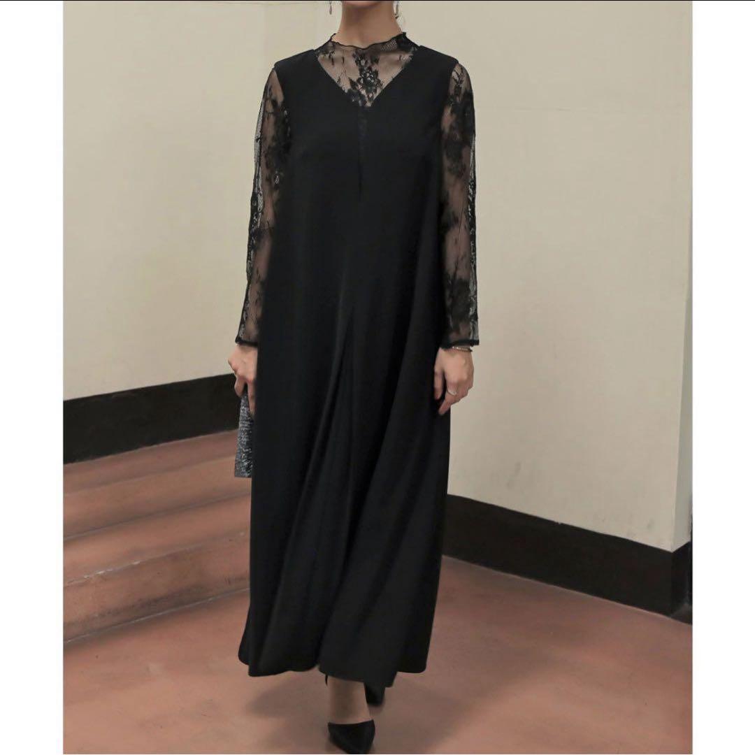 エピック デイEPIC DAY 【美品】レースAラインロングドレス LL