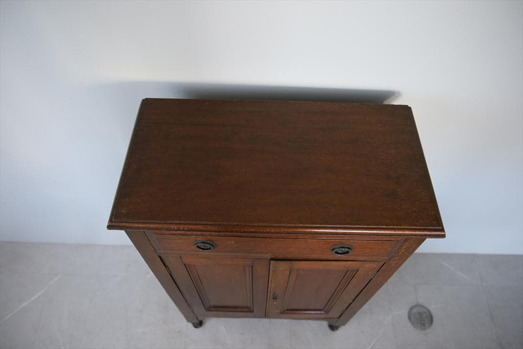 英国アンティーク木製カップボード/サイドボード/キャビネットチェスト92-275