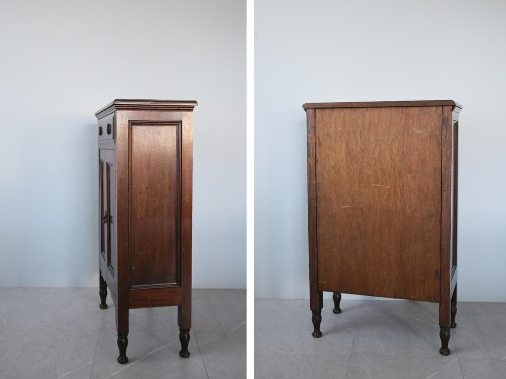 英国アンティーク木製カップボード/サイドボード/キャビネットチェスト92-275