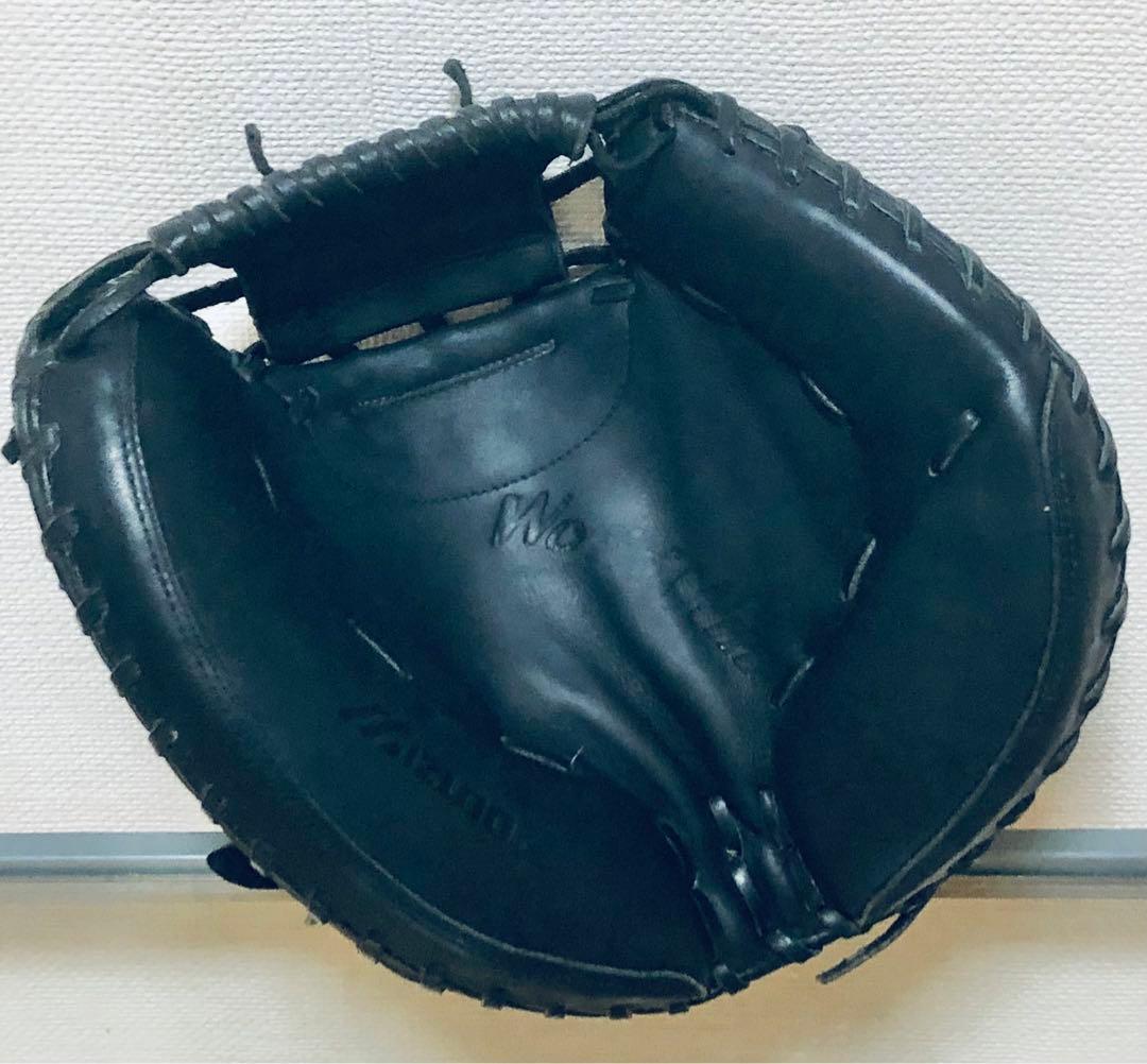 美品 本革 MIZUNO キャッチャーミット ミズノ 大人用 捕手 グラブ