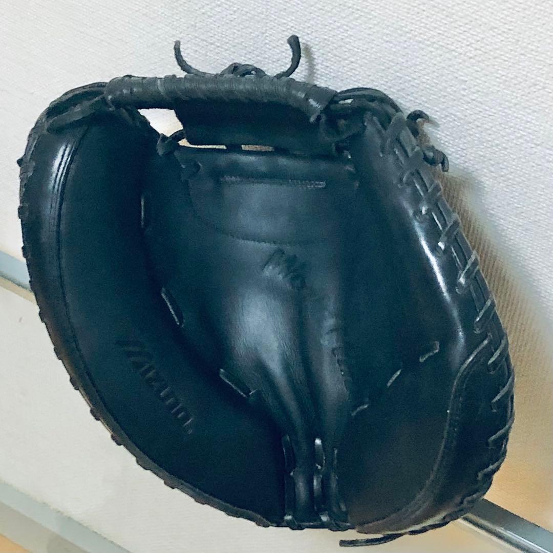 美品 本革 MIZUNO キャッチャーミット ミズノ 大人用 捕手 グラブ