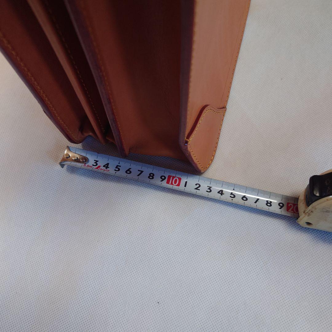 FIVEWOODSオレンジ レザービジネスバッグ（保管袋付き：PRADA）