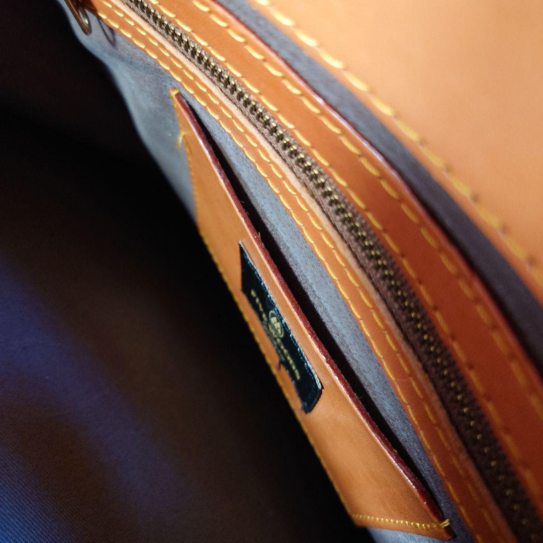 FIVEWOODSオレンジ レザービジネスバッグ（保管袋付き：PRADA）