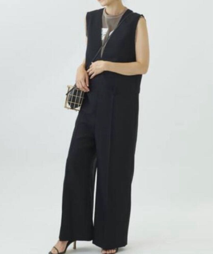 Plage Deep V/N オールインワン　ネイビー　美品