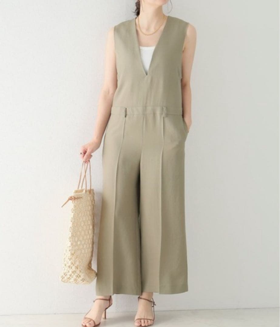 Plage Deep V/N オールインワン　ネイビー　美品