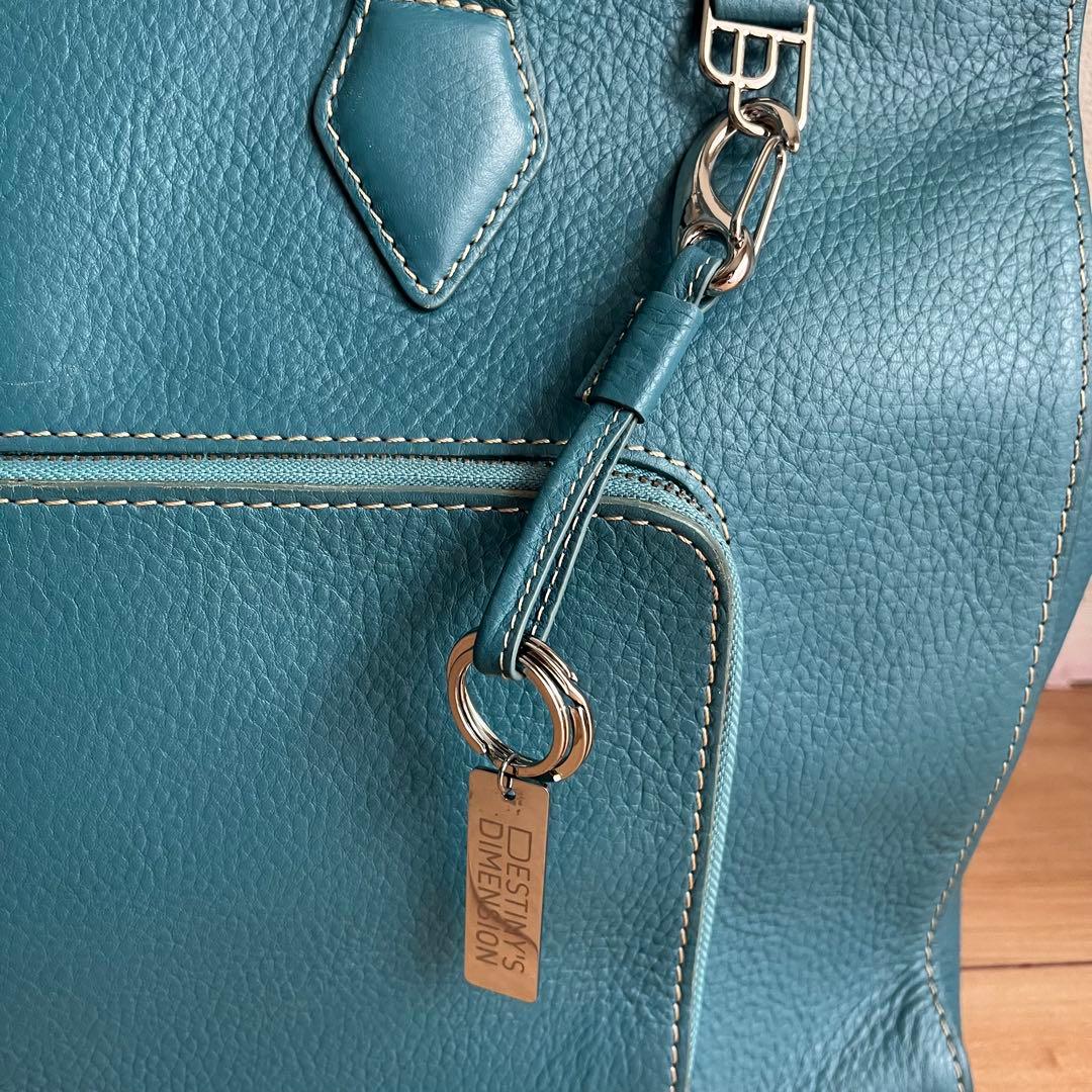 デスティニーズディメンション トートバッグ ブルー レザー