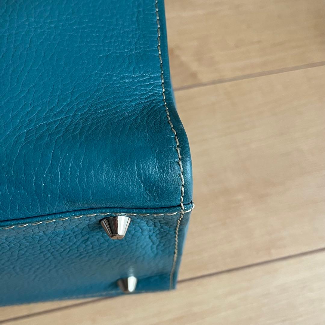 デスティニーズディメンション トートバッグ ブルー レザー