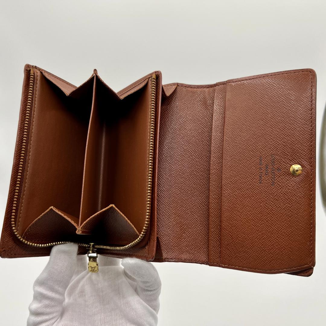 ルイヴィトン モノグラム ポルトモネビエ トレゾール 二つ折り 財布