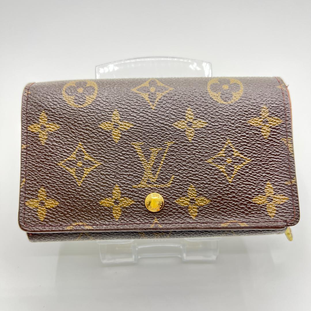 ルイヴィトン モノグラム ポルトモネビエ トレゾール 二つ折り 財布