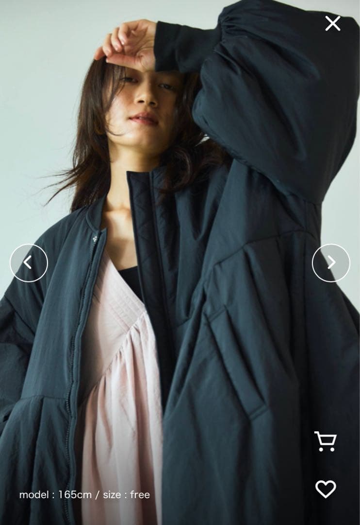 Libra Cue MA-1モンスターコート　黒