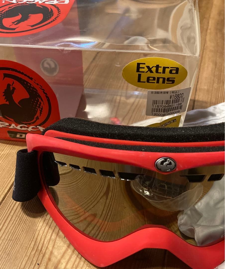 新品希少　DRAGON DX ゴーグル ホワイト エクストラレンズ付き