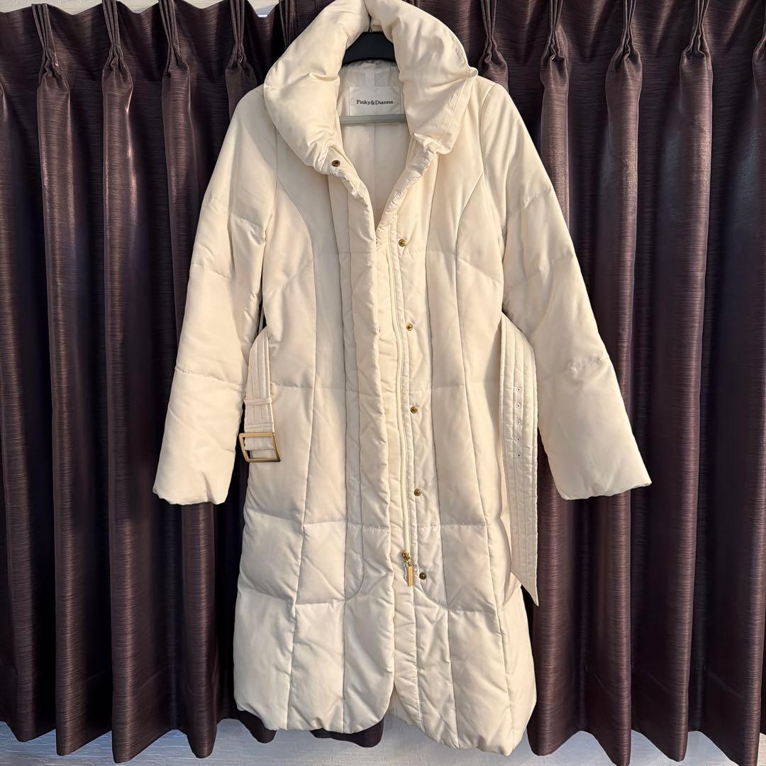 Pinky&Dianne ホワイトダウン ロングコート