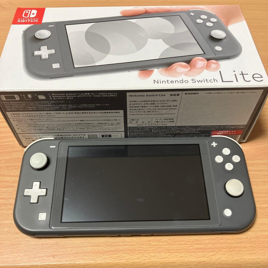 【ジャンク品】 Nintendo Switchライト グレー　本体