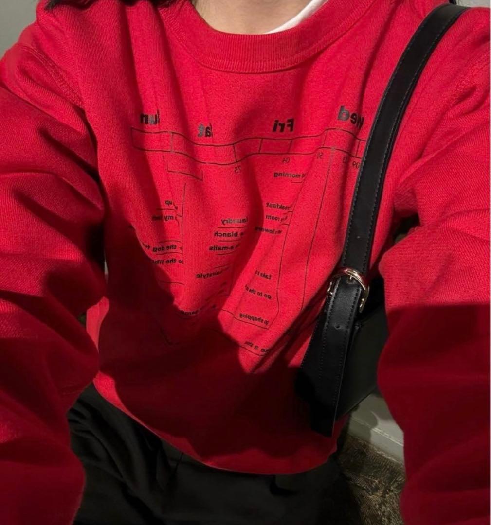 HERNEON I'm busy sweat Red/ノームコア