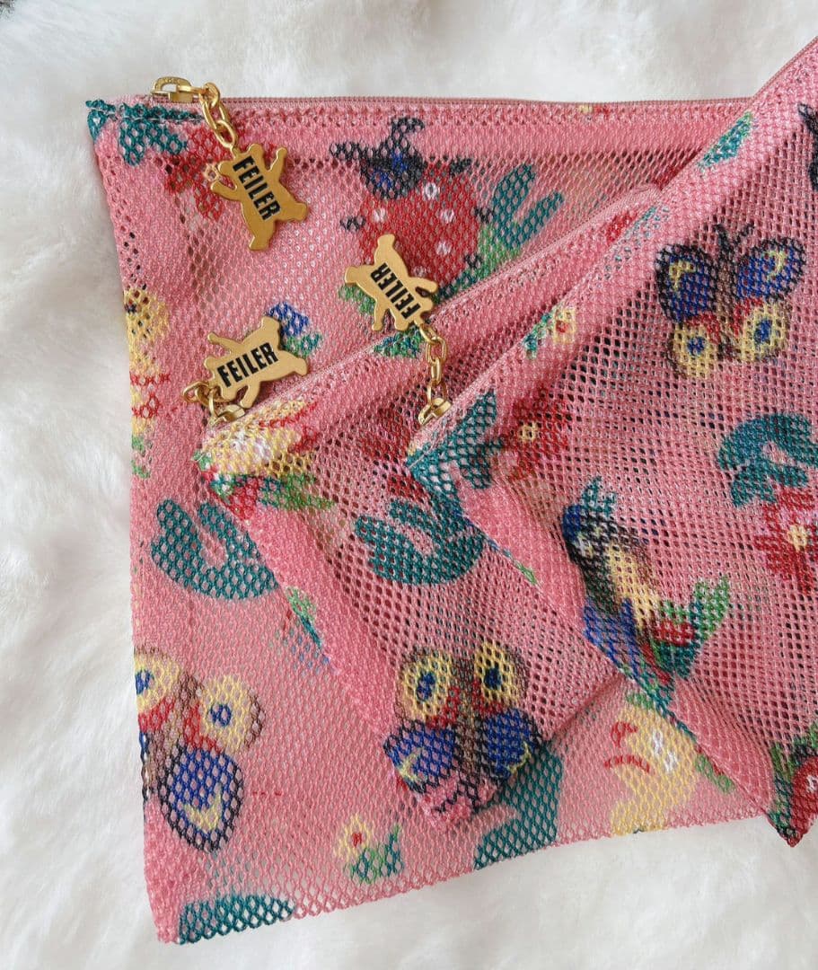 フェイラー　ハイジ柄　メッシュポーチ3点セット✨ピンク　新品