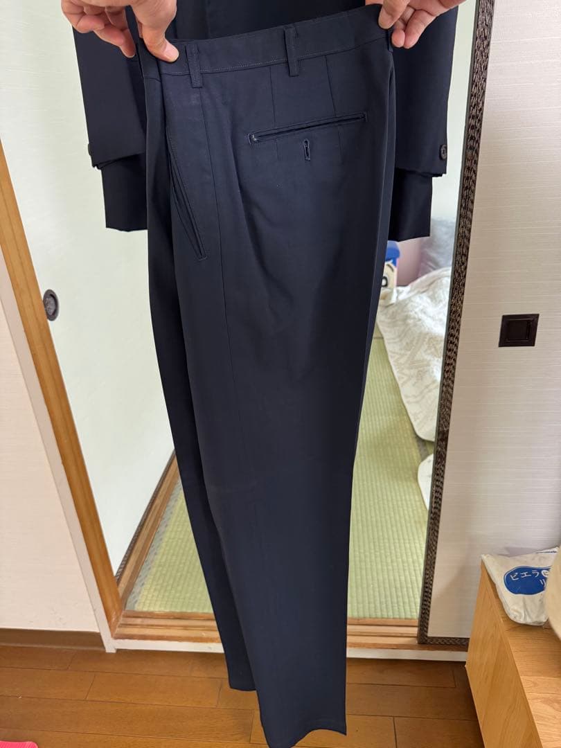 【美品・背抜】Y's for men ネイビー ダブルブレストジャケット M