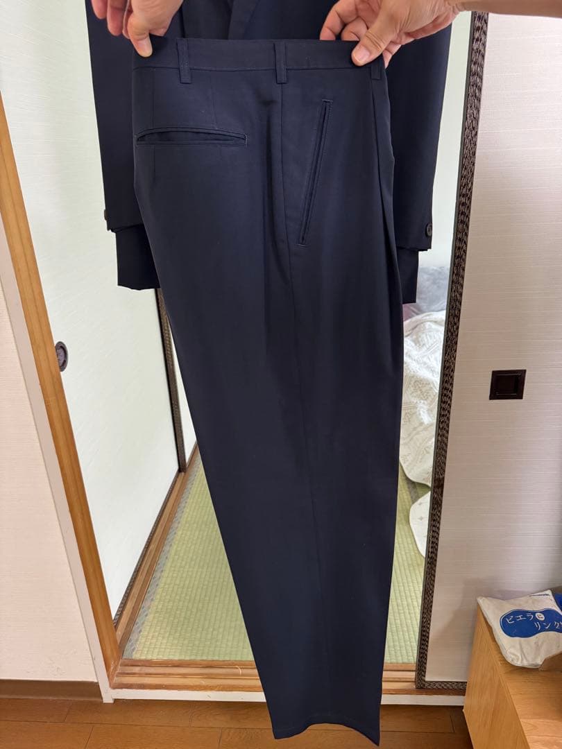 【美品・背抜】Y's for men ネイビー ダブルブレストジャケット M