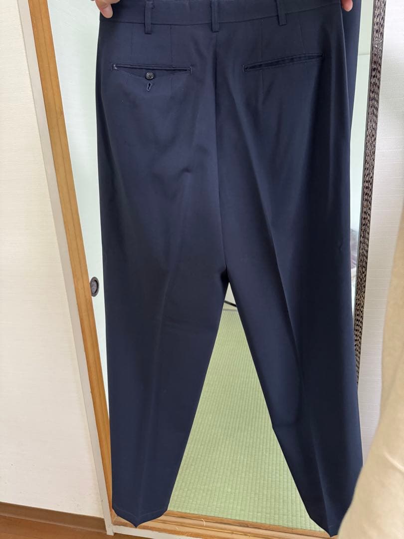 【美品・背抜】Y's for men ネイビー ダブルブレストジャケット M