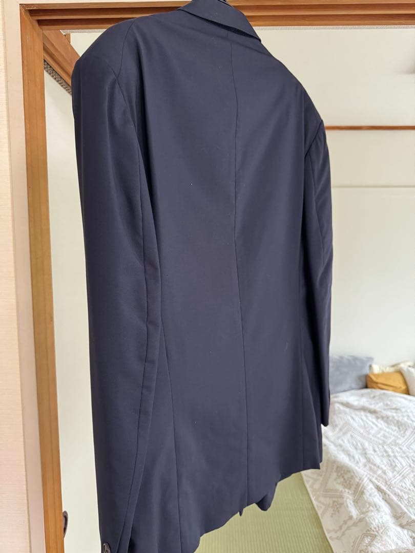 【美品・背抜】Y's for men ネイビー ダブルブレストジャケット M