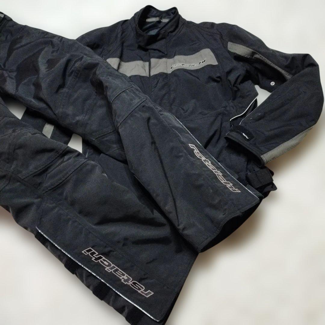 RSタイチ ドライマスター L RS TAICHI ジャケット 上下セット　黒灰