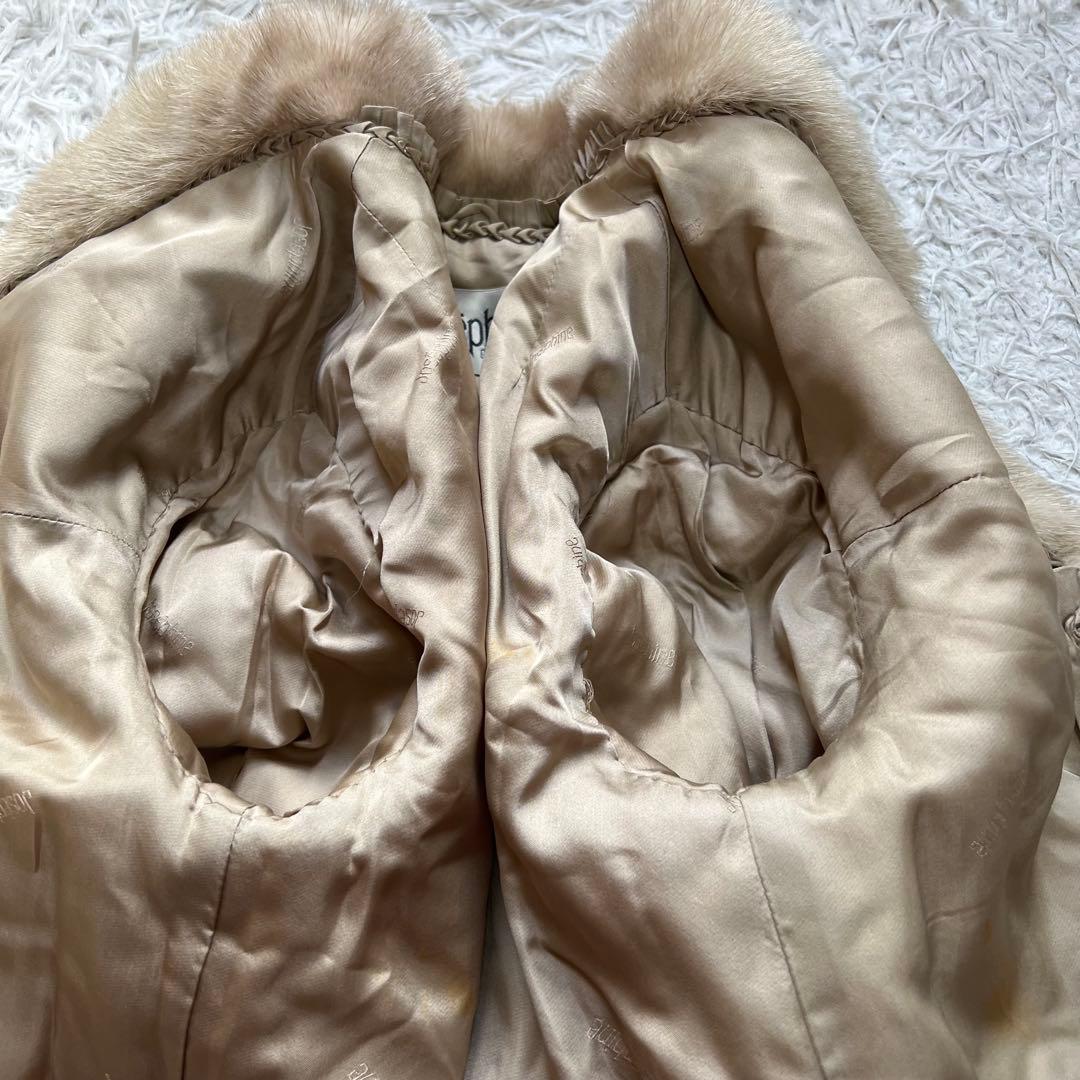 希少カラー アメリカンレジェンド パロミノミンク コート なめし柔らか