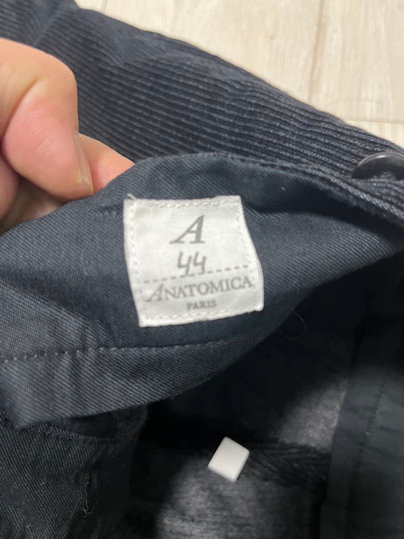 anatomica tangoパンツ ブラックコーデュロイ　44