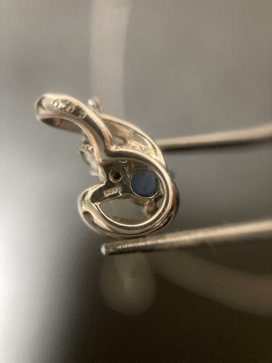 j*♡様 K18WG サファイアペンダントトップ