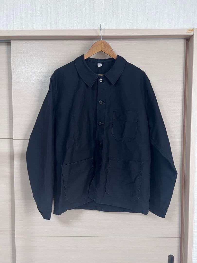 Adolphe Lafont ブラックモールスキン ジャケット 60~70s