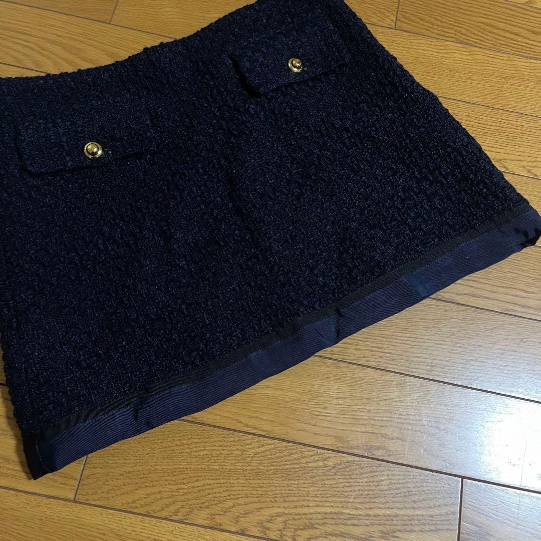 未使用 miu miu ミュウミュウ ミニ スカート ツイード サイズ38