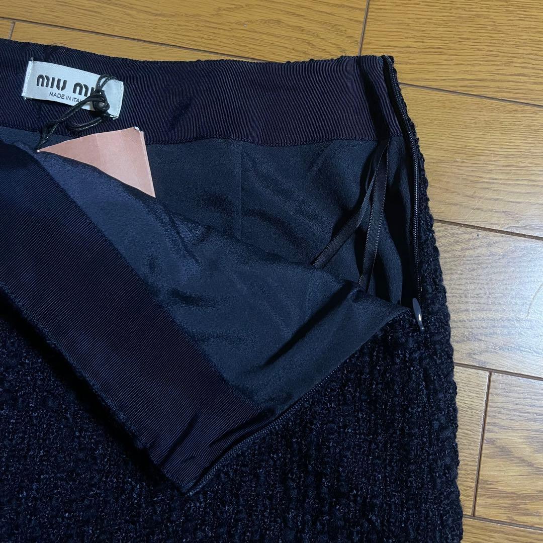 未使用 miu miu ミュウミュウ ミニ スカート ツイード サイズ38