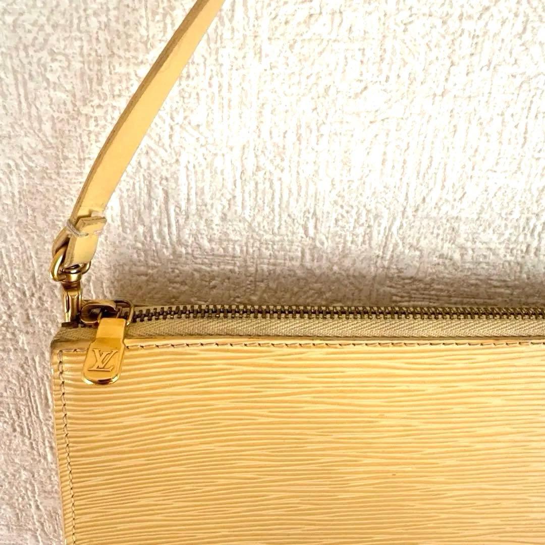 【廃番品】ルイヴィトンエピ｜アクセソワールポシェット｜タッシリイエロー｜保存袋付