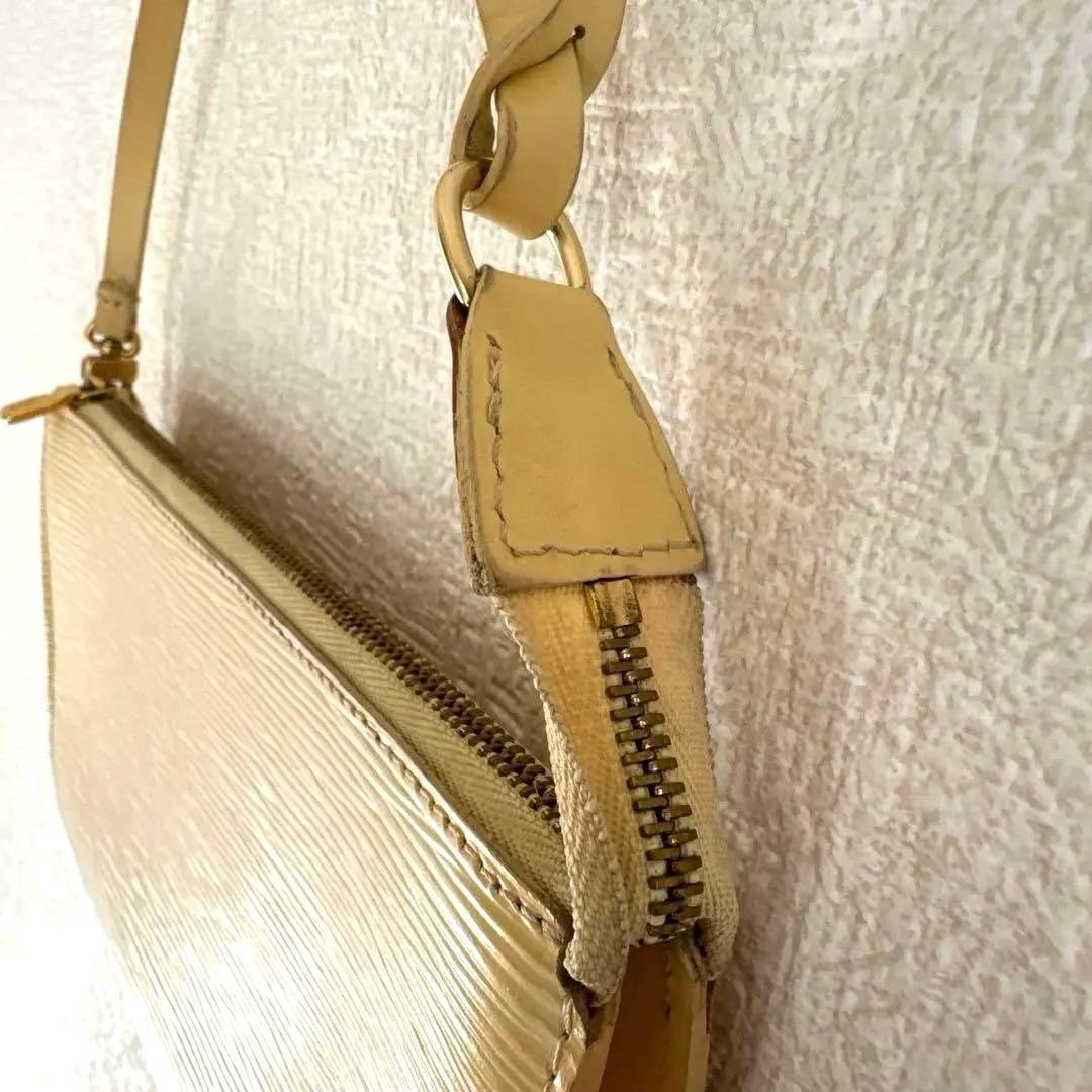 【廃番品】ルイヴィトンエピ｜アクセソワールポシェット｜タッシリイエロー｜保存袋付
