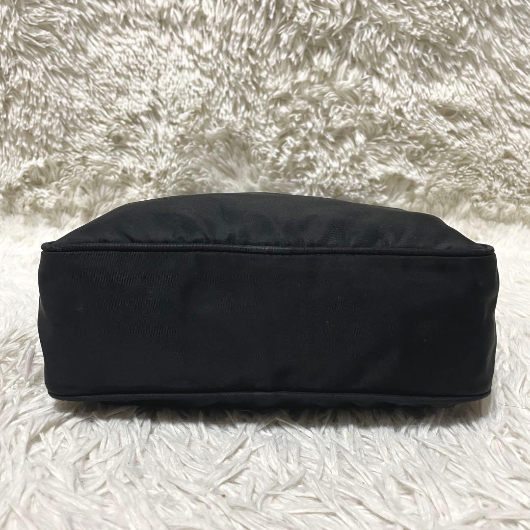 【良品】PRADA プラダ　カメラバッグ　ショルダー　ナイロン　レザー　ブラック