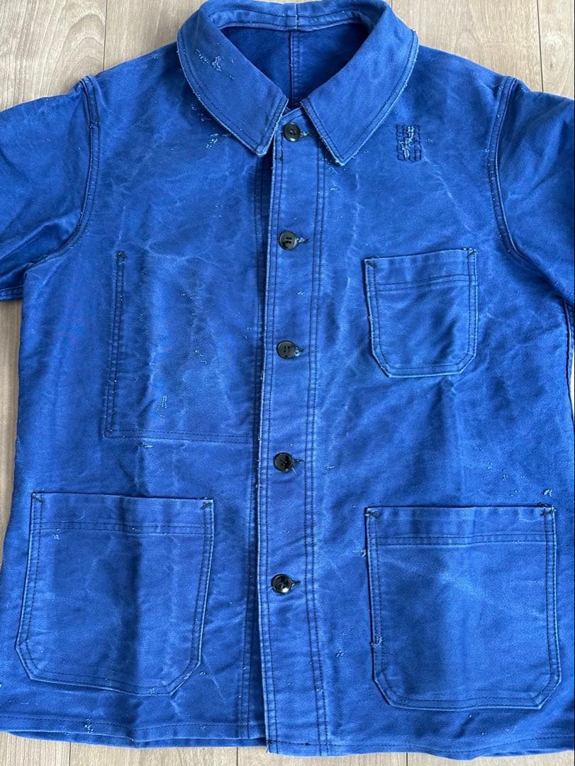 1940-50年代 Le Favori ブルーモールスキンワークジャケット