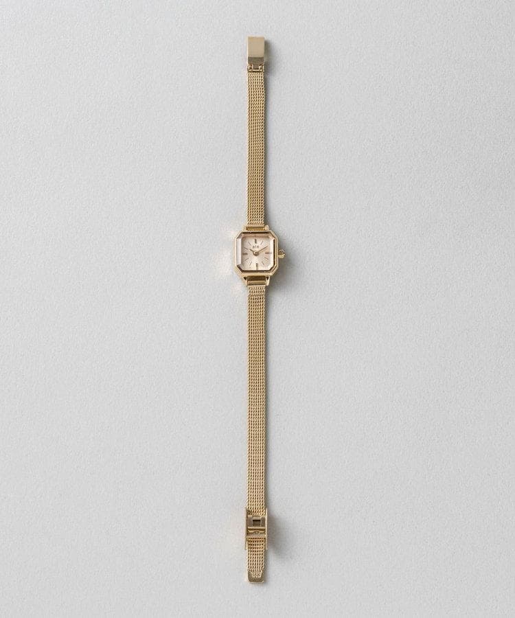 美品 ete エテ ウォッチ オクタゴンフェイス ダイヤ ゴールド 腕時計