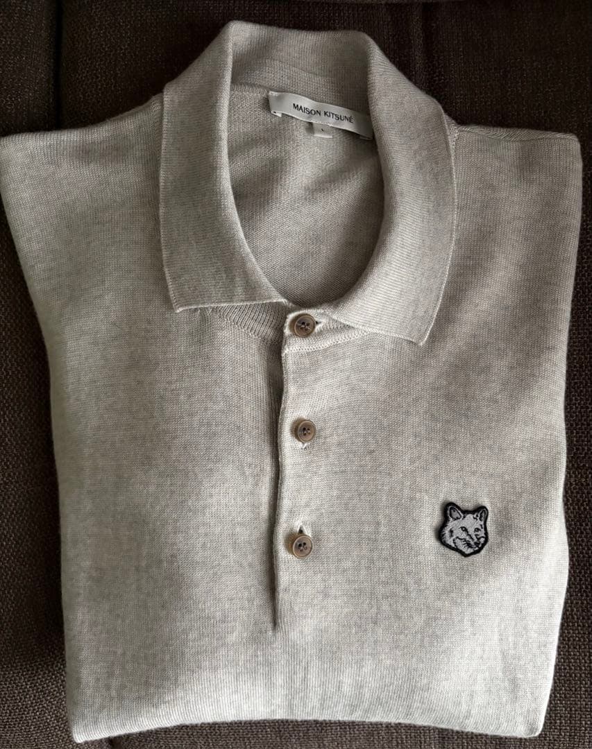 トップス BOLD FOX HEAD PATCH POLO JUMPER