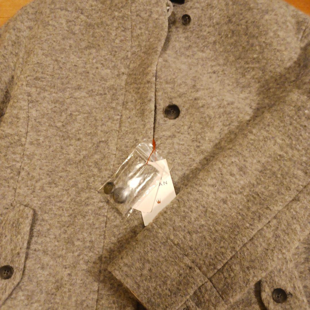 HUMAN WOMAN フード付きチェスターコート グレー