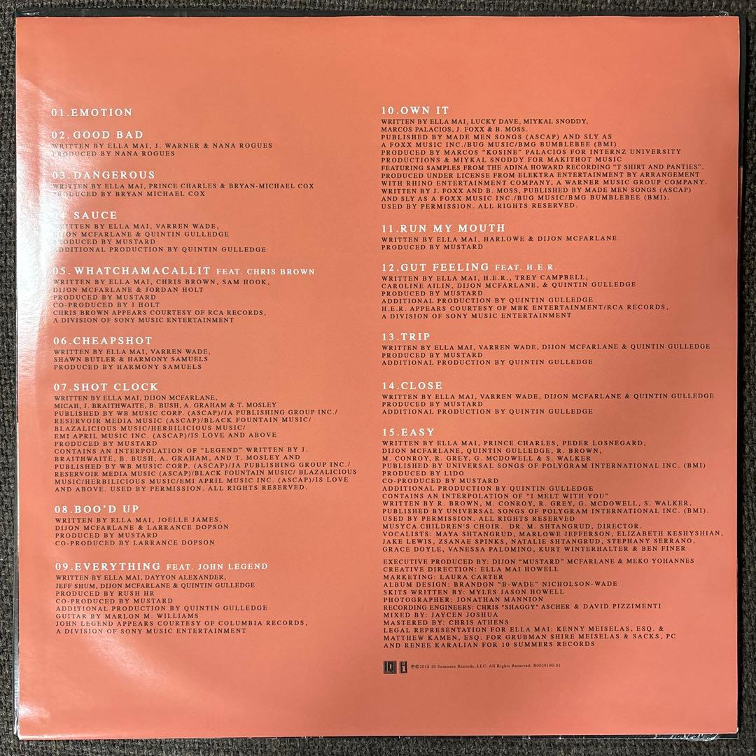 ⭐︎人気盤⭐︎Ella Mai / Boo'd Up（美品）送料無料