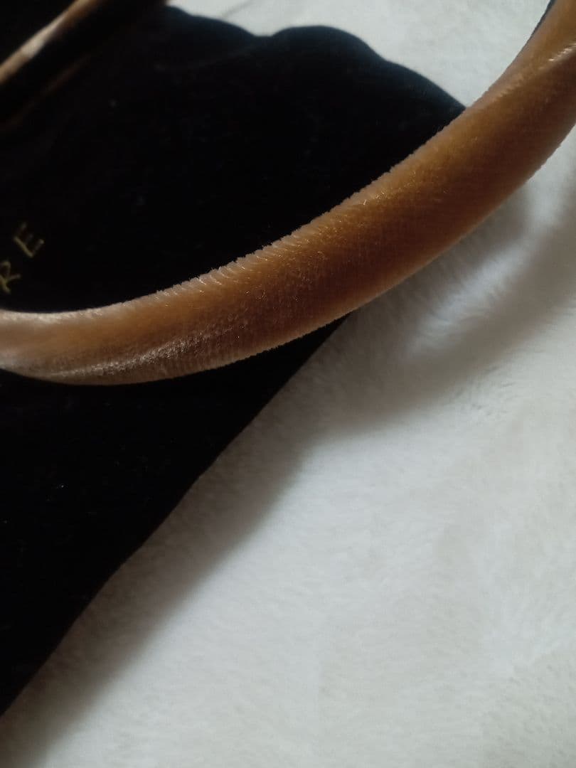 【限定】アレキサンドラドゥパリ　カチューシャ　ブラウン　保存袋付き