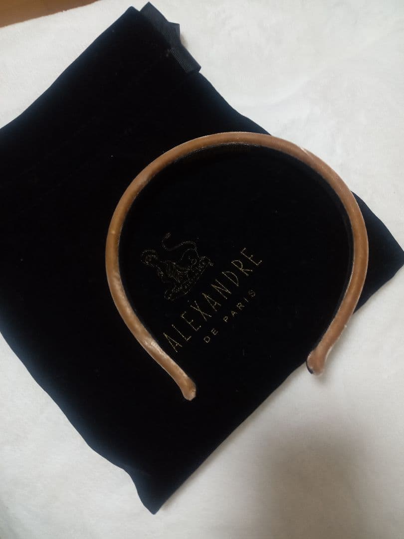 【限定】アレキサンドラドゥパリ　カチューシャ　ブラウン　保存袋付き