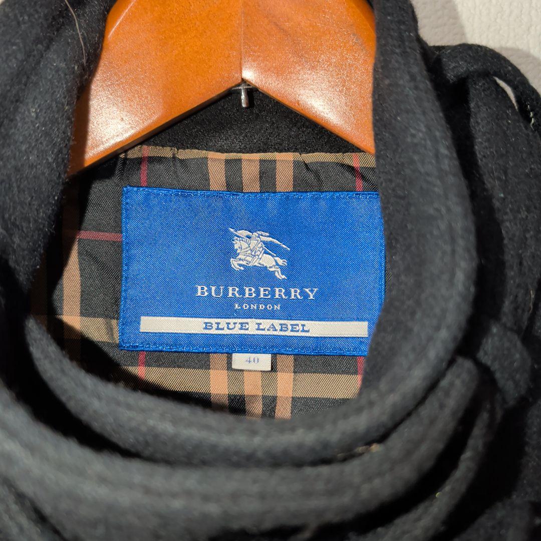 BURBERRY BLUE LABEL ブラック ピーコート