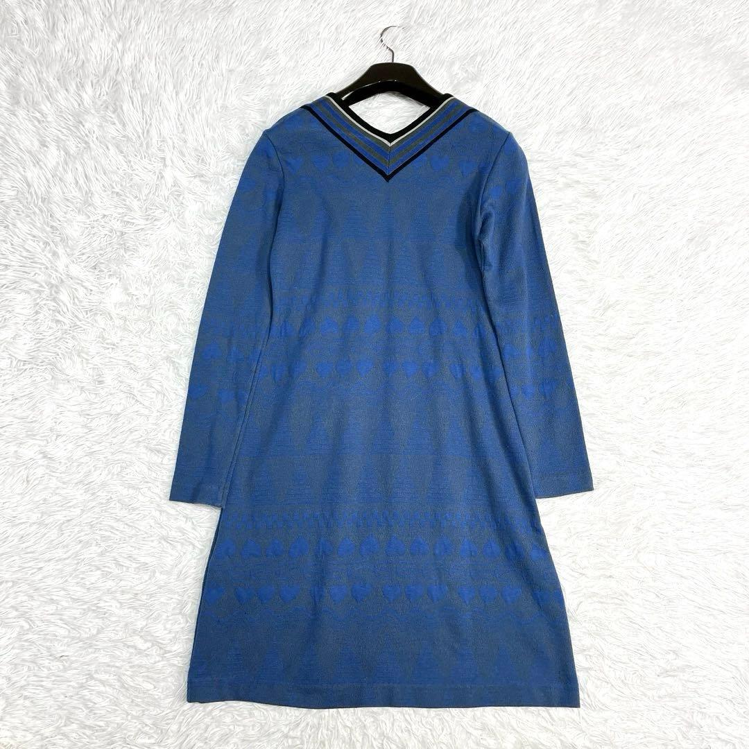 ★Vivienne Westwood★総柄 スペードハート柄 ニットワンピース2